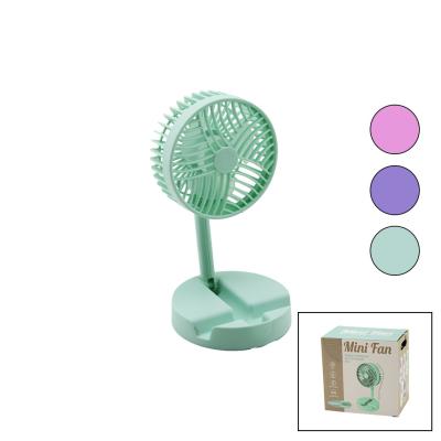MİNİ FAN W-1630-A SDR-B07 M.ÜSTÜ VANTİLATÖR USB ŞARJLI KATLANIR FAN=12.5CM - AYAK=12.5CM 180 DERECE AYARLI TELEFONLUKLU