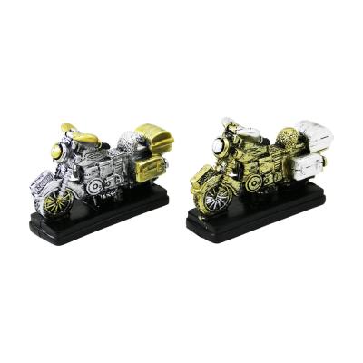 MOTOR VİNTAGE DEKORATİF BİBLO - RENKLİ 6.5X8CM REÇİNE