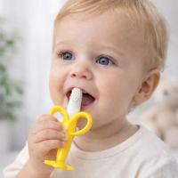 Muz Şekilli Diş Kaşıma Aparatı – Bebekler İçin Silikon Diş Kaşıyıcı, Diş Çıkarma Oyuncağı