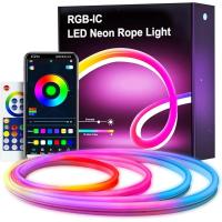Neon LED Esnek Aydınlatma - RGB MAGIC SMART - 5 Metre Paket IP67 - Uzaktan Kumanda + Uygulama