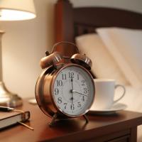 Nostaljik Çalar Saat – Retro Tasarım, Sessiz Akan Mekanizma, Yüksek Sesli Alarm, Masa ve Komodin İçin Dekoratif Saat