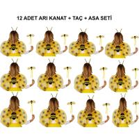 Okul Gösterileri için 12'li Arı Kanadı Seti - Etkinlik Kanatları