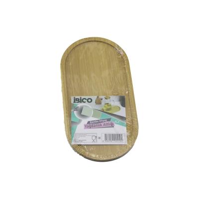OVAL AHŞAP BAMBU YAĞDANLIK ALTLIK MİNİ TEPSİ 12 X 23.3 X 0.8CM