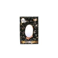 OVAL - BAKIR 6.5 INC=16.5X13CM MAKYAJ AYNASI ÇİFT TARAFLI KATLANIR AYAKLI