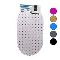 OVAL - EKO PVC +VANTUZ DESEN - ŞEFFAF RENKLİ 122PCS VANTUZ KAYDIRMAZ BANYO - KÜVET PASPAS 33X61CM