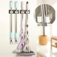 Pratik Organizer 4'lü Yapışkanlı Fırça Paspas Mop Fırça Sabitleyici Ergonomik Alet Aparatı