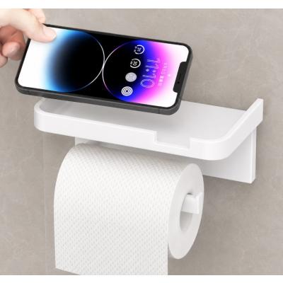Raflı Yapışkanlı Tuvalet Kağıdı Askılığı