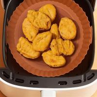 Renkli Isıya Dayanıklı Yıkanılabilir Silikon Fırın Ve Airfryer Yuvarlak Model Pişirme Matı 20 Cm