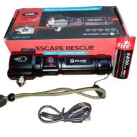 Şarjlı El Feneri  Yüksek Güçlü LED Işık USB ile Şarj ESCAPE RESCUE