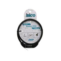ŞİFRELİ EKO - İNCE BİSİKLET KİLİT ÇELİK TEL SİYAH ŞEFFAF KILIF 7MMX65CM