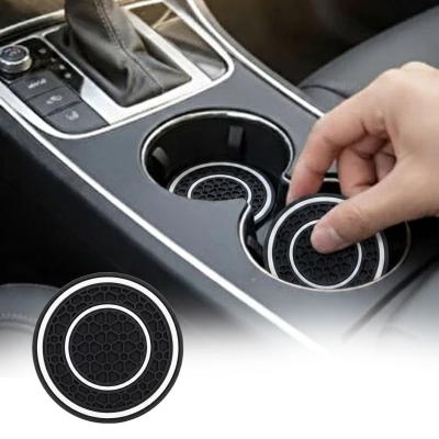 Silikon Araç Bardak Altlığı 70 mm ? Kaymaz Telefon ve Para Tutucu Mat