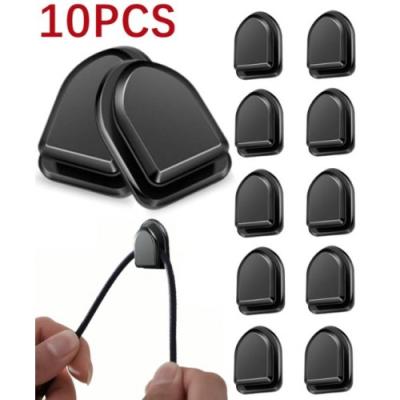 Siyah Çok Amaçlı Yapışkanlı Kanca 10 lu