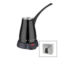 SİYAH ELEKTİRKLİ CEZVE TÜRK KAHVE MAKİNESİ 5 FİNCAN - 400ML HAZNE PASLANMAZ ÇELİK 360 DERECE DÖNEBİLME SCM-2960
