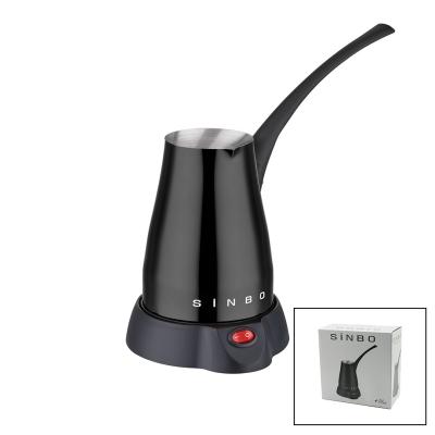 SİYAH ELEKTİRKLİ CEZVE TÜRK KAHVE MAKİNESİ 5 FİNCAN - 400ML HAZNE PASLANMAZ ÇELİK 360 DERECE DÖNEBİLME SCM-2960