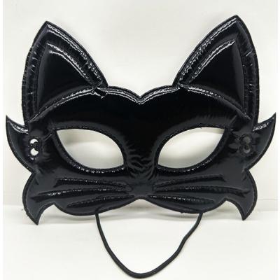 Siyah Renk Kumaş Malzemeden İmal Eva Kedi Maskesi 19x15 cm