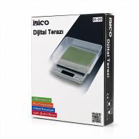 SUPERIOR MINI I-2000 3000GR/0.1GR MİNİ=10.5X13CM HASSAS TARTI - TERAZİ ŞEFFAF PLS.KAPAK  PİLLİ