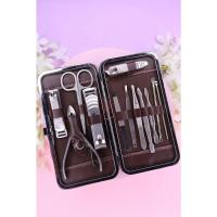 Tırnak Makası Tırnak Bakım Seti Deri Çantalı 12 Parça Set