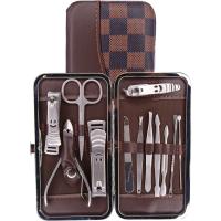 Tırnak Makası Tırnak Bakım Seti Deri Çantalı 12 Parça Set