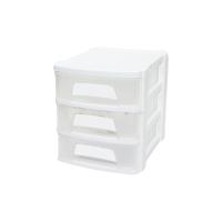 TONTON - NO:1 ÇEKMECE 3 KATLI 21.5X16.5X18.5 CM - SİYAH VEYA BEYAZ RENK GÖNDERİLİR
