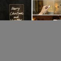 USB Kablolu Işıklı Kendiliğinden Beyaz Kalemli-Silgili Kreatif 3D Görselleştirme LED Lambası