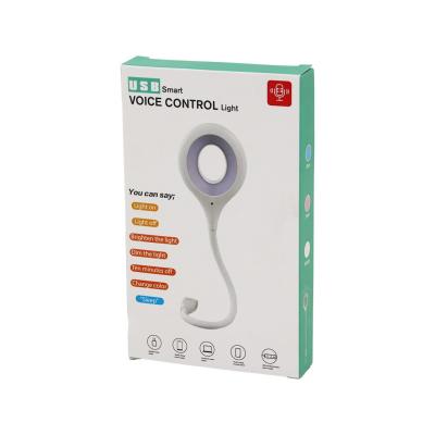 USB SMART VOICE CONTROL LİGHT SESLİ IŞIK AYARLI MİNİ YUVARLAK USB 16 LEDLİ LAMBA AKROBAT KOLLU 2W 5V-0.5A