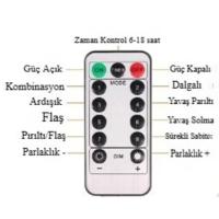 Uzaktan Kumandalı LED Perdeye Takılabilen Kancalı Işık Usb 3x3 Metre Peri Perde LED
