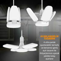 WINLIGHT WL-2760 220V 60 WATT 4 KOLLU PERVANE BEYAZ LED AMPUL (81)