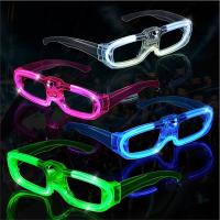 Yeşil LED Işıklı Parti Gözlüğü 3 Modlu – Glow - Gece Eğlence Gözlüğü