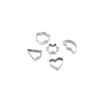 5 PARÇA  METAL BİSKÜVİ KURABİYE KALIP