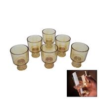 6 PARÇA AÇIK K.RENGİ CLOVER HONEY CAM KASE BARDAK