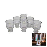 6 PARÇA KRİSTAL RENK CLOVER FLUENCE CAM KASE BARDAK