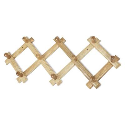 AHŞAP 10 KOLLU AKORDİYON DUVAR ASKISI