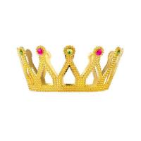 Altın Renk Çocuk ve Yetişkin Uyumlu Kraliçe Tacı Prenses Tacı 8X25 cm