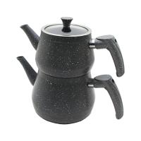 BAKALİT KULP GRİ GRANİT ÇAYDANLIK SET