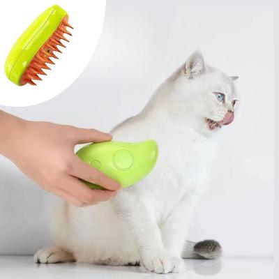 Buharlı Yumuşak Silikon Uçlu Kedi &amp; Köpek Tüy Tarama Tarağı Yıkama Fırçası