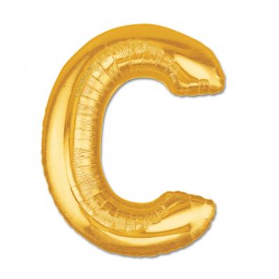 C Harf Folyo Balon Altın Renk  40 inç
