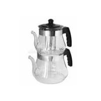 CAM ÇAYDANLIK SETİ 1200/2400ML