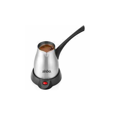 ÇELİK ELEKTRİKLİ CEZVE TÜRK KAHVE MAKİNESİ - 5FİNCAN=400ML KABLOSUZ KULLANIM- 360°DÖNER 700W SCM-2957