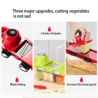 Çok Fonksiyonlu Dilimleyici Doğrayıcı Kesici Rende Mandoline