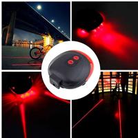 Çok Fonksiyonlu Pilli Bisiklet Led Lazer Işığı Arka Stop Lambası