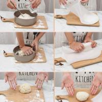 Hamur Torbası 2 li Set Orta ve Büyük Hamur Silikon Şeffaf Yoğurma Torbası Ekmek Makarna Mantı Yoğur