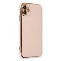 iPhone 11 Kılıf Volet Silikon - Pembe