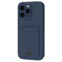 iPhone 16 Plus Kılıf Kelvin Kartvizitli Silikon - Lacivert