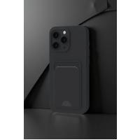 iPhone 16 Plus Kılıf Kelvin Kartvizitli Silikon - Bordo