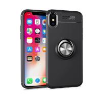 iPhone XS Max Kılıf Range Yüzüklü Silikon - Siyah