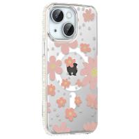 Joko Apple iPhone 14 Floral Magsafe Kapak - Pembe