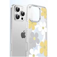 Joko Apple iPhone 15 Pro Floral Magsafe Kapak - Beyaz