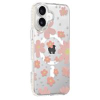 Joko Apple iPhone 16 Floral Magsafe Kapak - Pembe