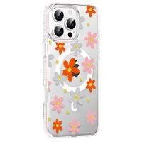 Joko Apple iPhone 16 Pro Max Floral Magsafe Kapak - Turuncu