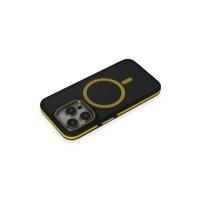 Joko iPhone 14 Pro Max Kılıf Rocky Magsafe Kapak - Siyah-Sarı